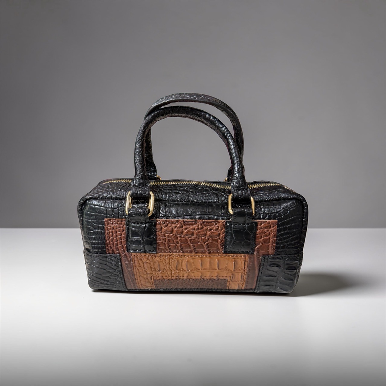 Croc-Embossed Handbag view 8