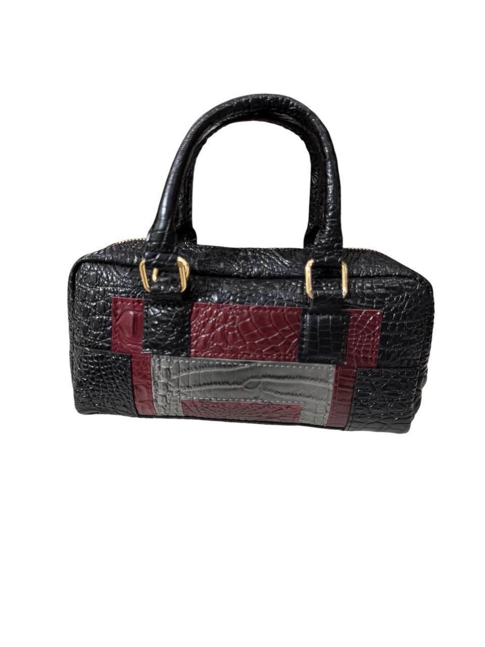 Croc-Embossed Handbag view 4