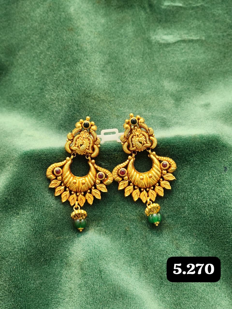 Traditional Gold Earri view 4