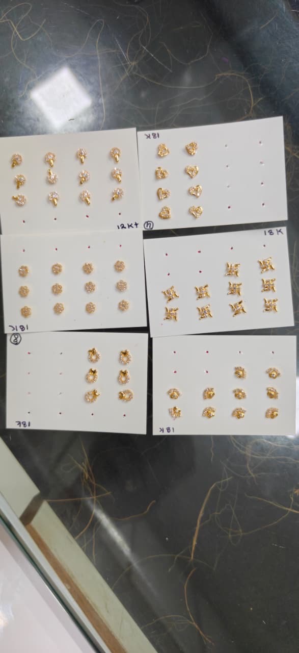 Gold Earrings view 2
