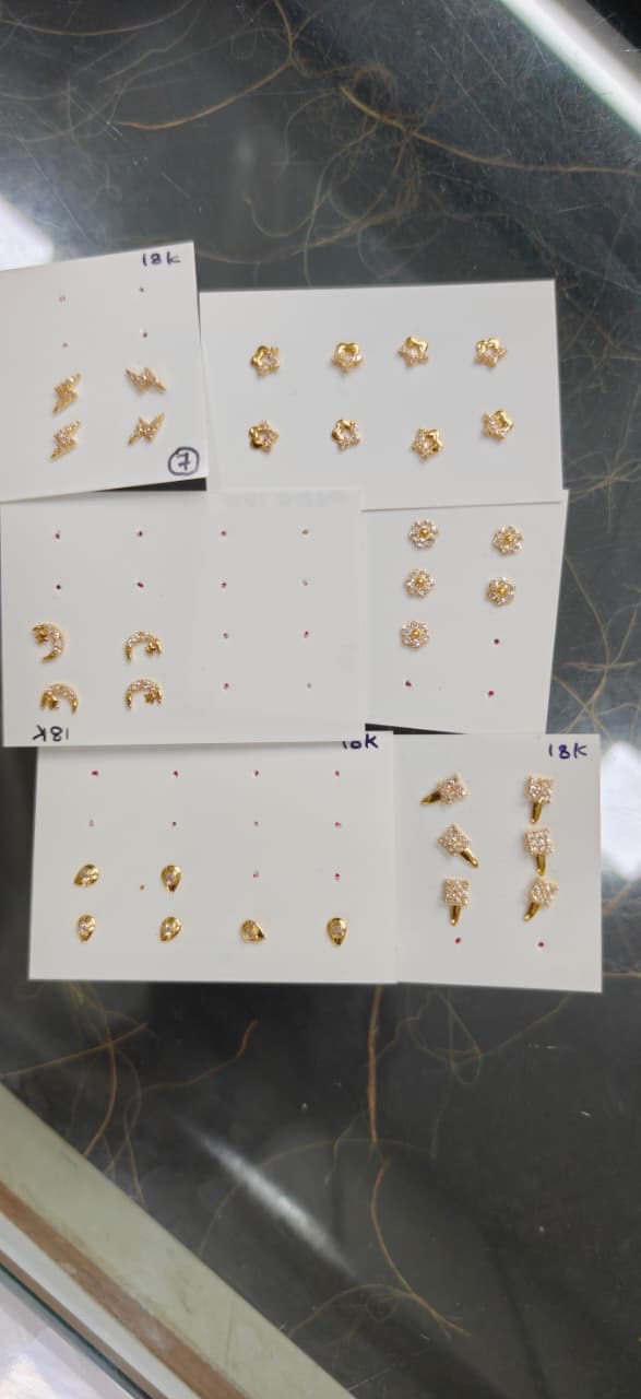Gold Earrings view 3