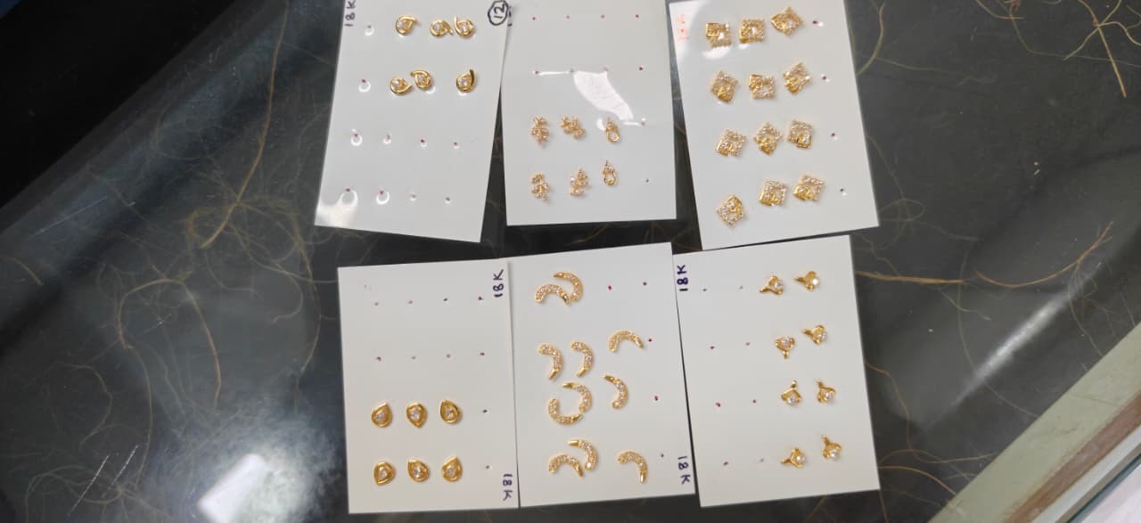Gold Earrings view 4