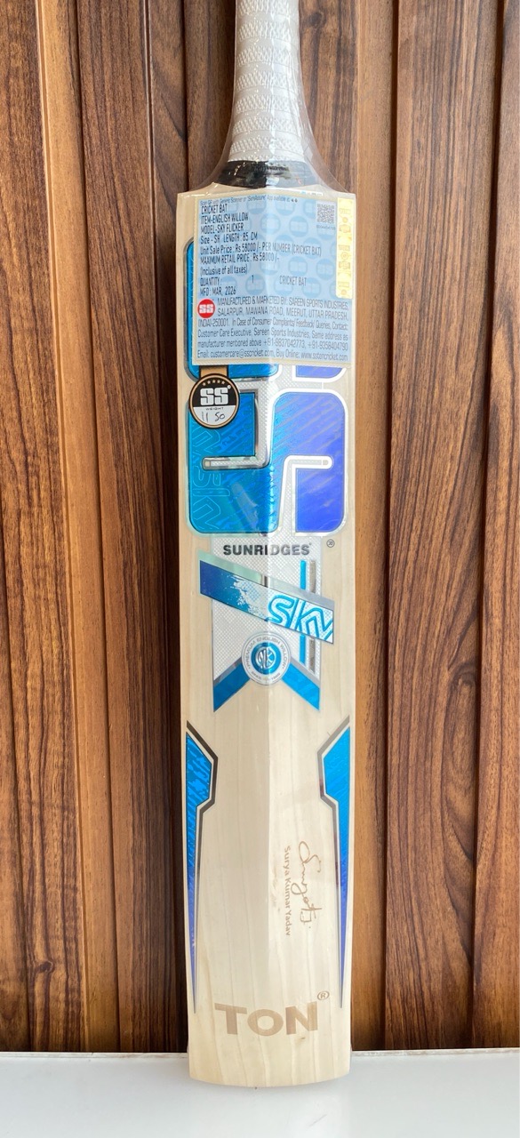 SS Sky Flicker Cricket Bat view 4