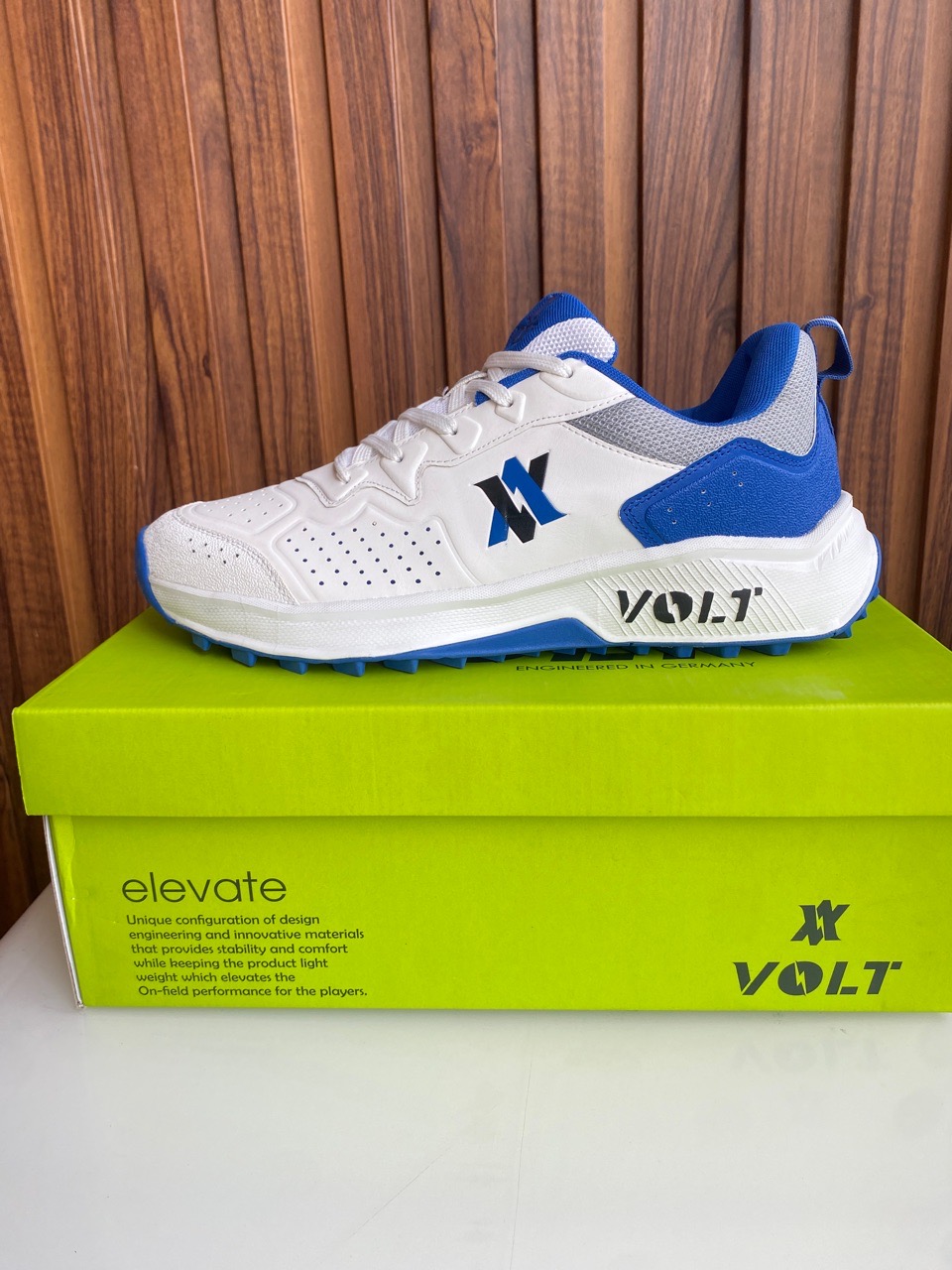 Blue Volt Cricket Shoes view 2