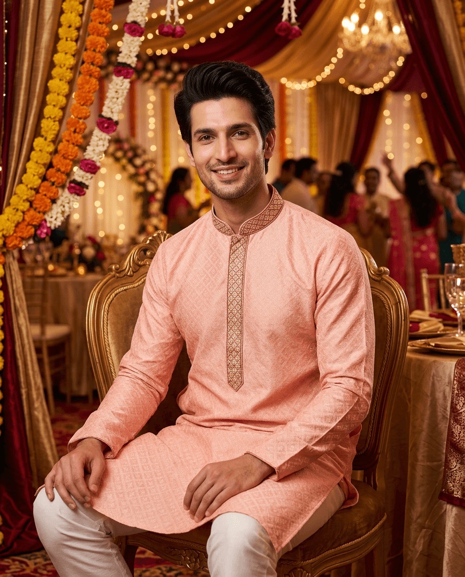 Ethnic Wear Kurta Pajama ART NO 5034-8 view 2
