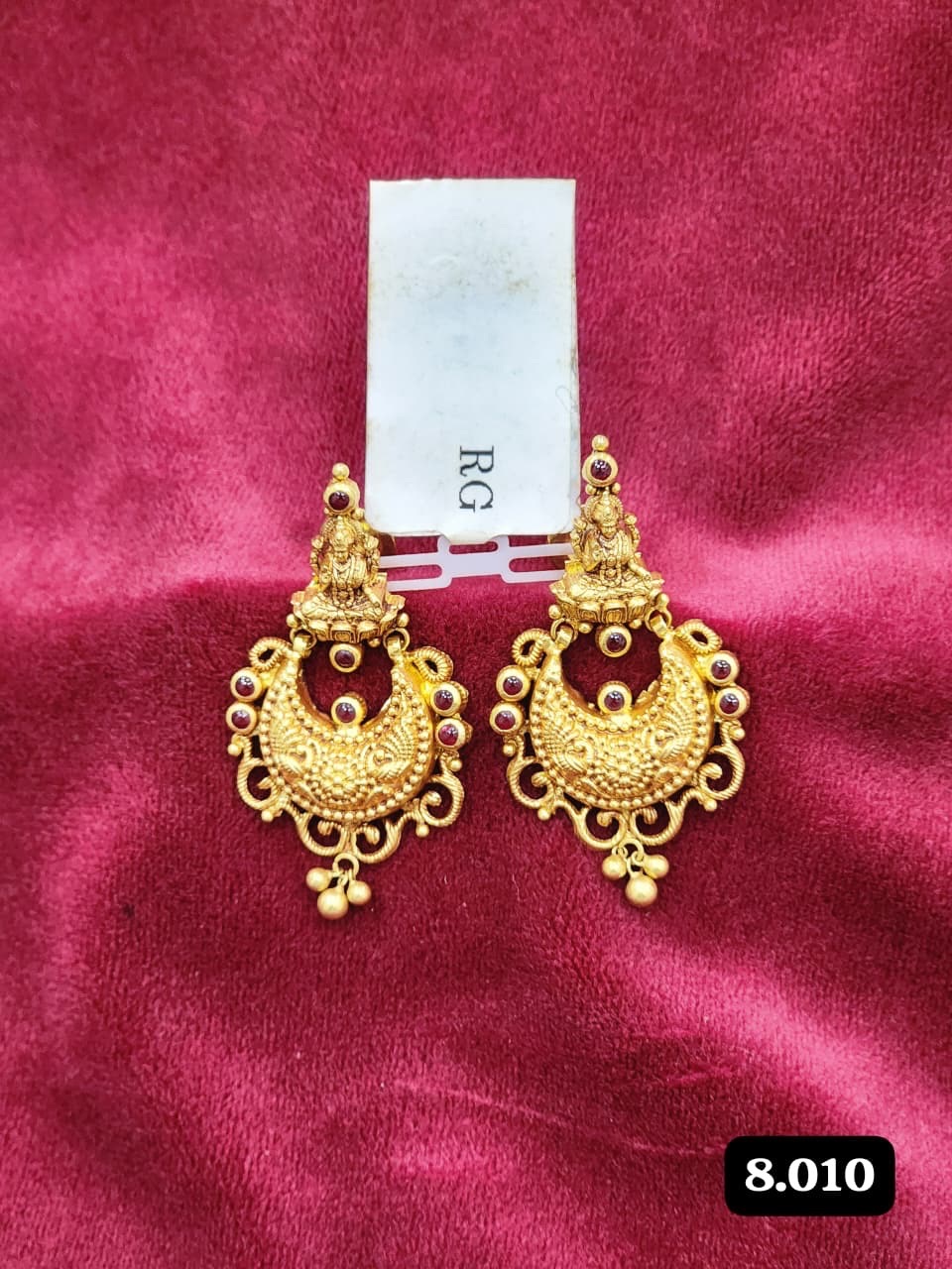 Traditional Gold Earrings 270526 view 9