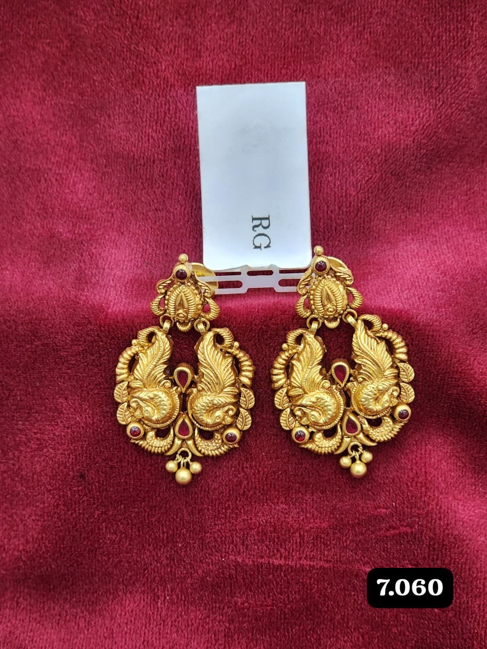Traditional Gold Earrings 270526 view 8