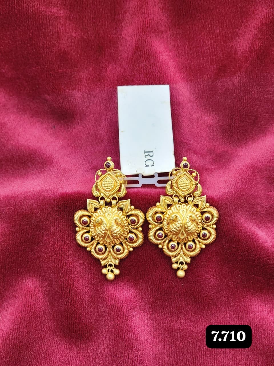 Traditional Gold Earrings 270526 view 7
