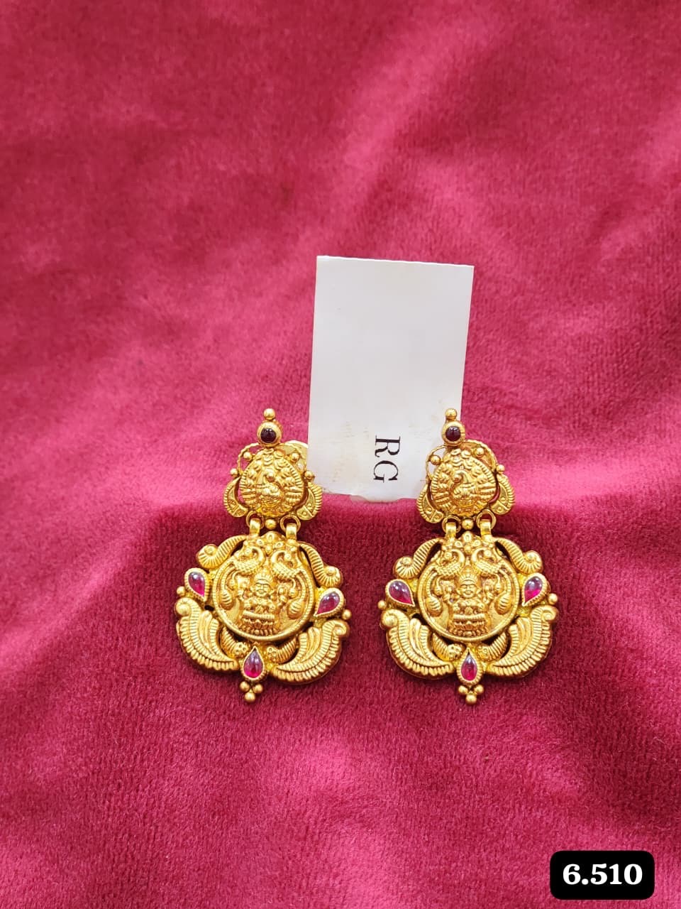 Traditional Gold Earrings 270526 view 2