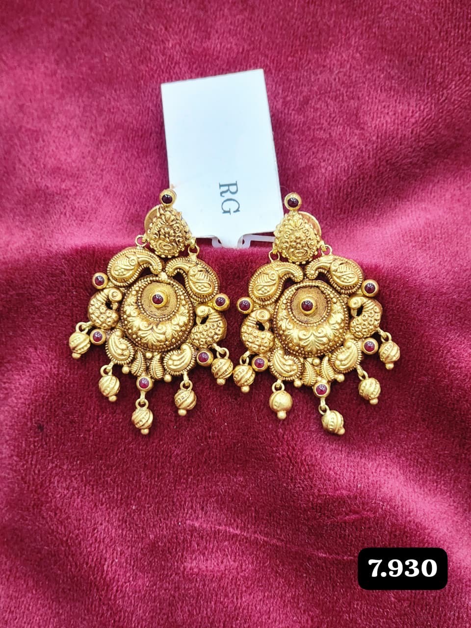 Traditional Gold Earrings 270526 view 10