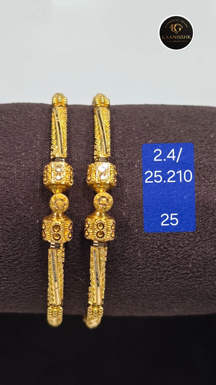 Kaanisshk Gold Bangles1 view 4