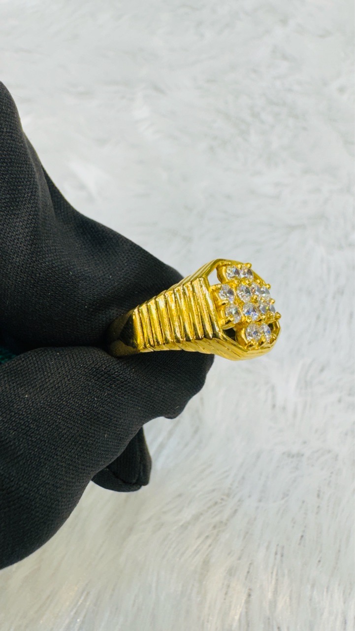 Gold Plated Zirconia Ring view 3
