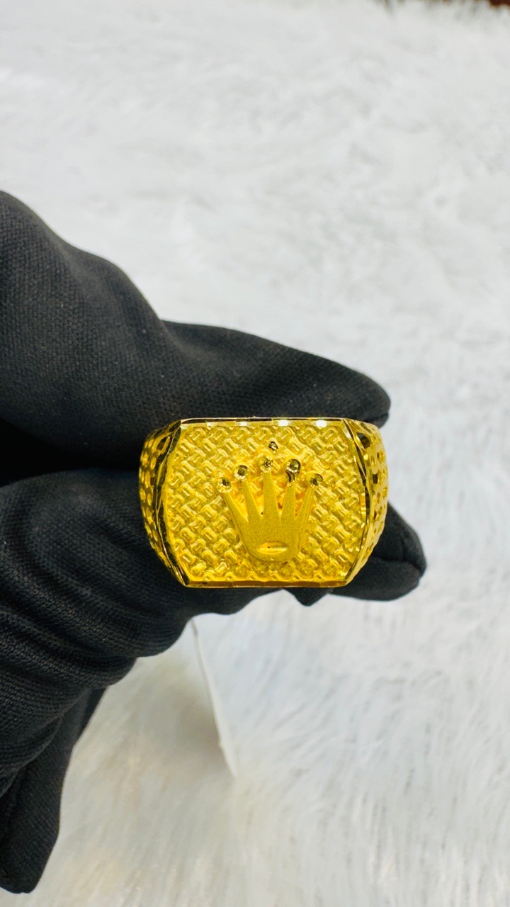 1 Gram Gold Crown Gents Ring view 3