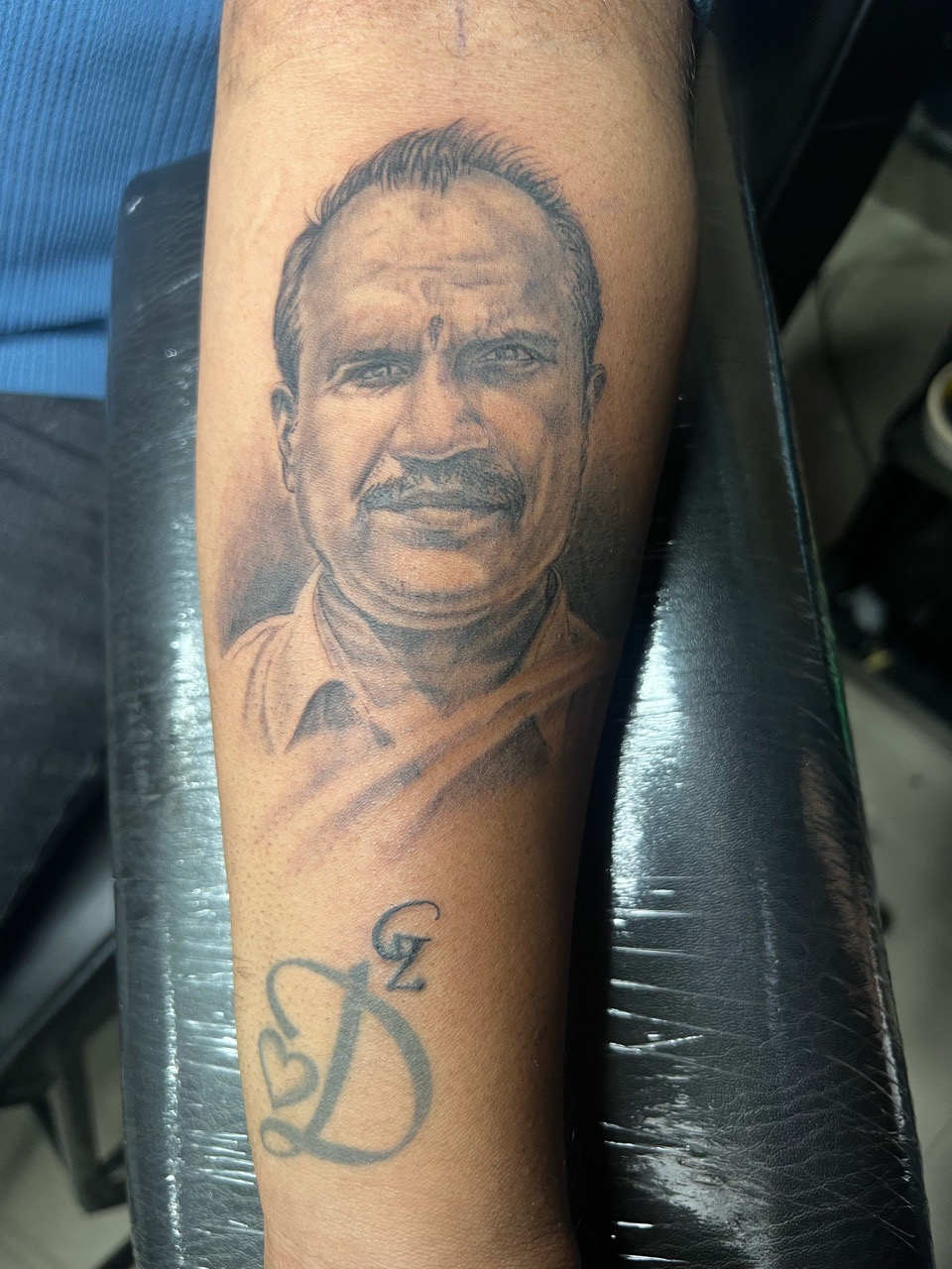 Custom Portrait Tattoo by Foxxyink view 3