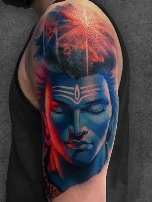 Shiva Realism Tattoo view 3