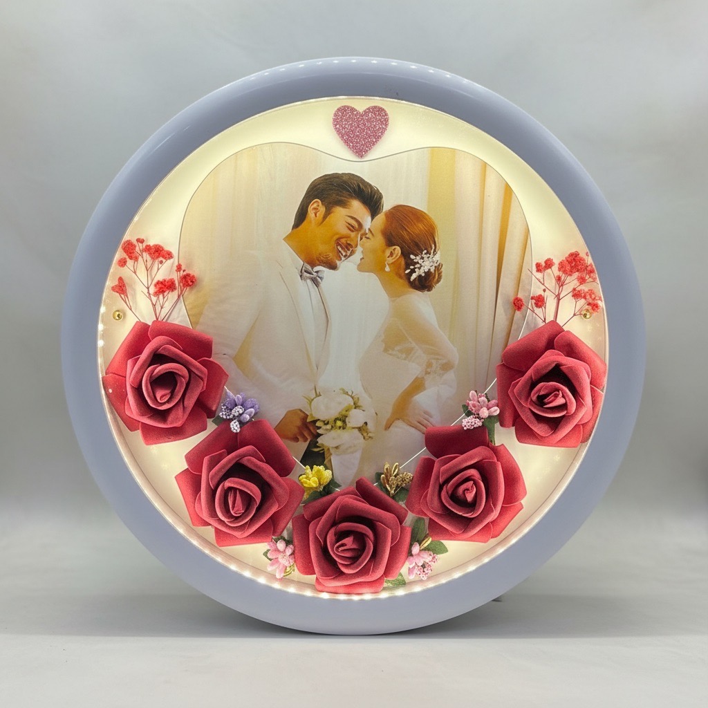 Size 12x12 MD 105 Round LED Photo Frame With Print view 5