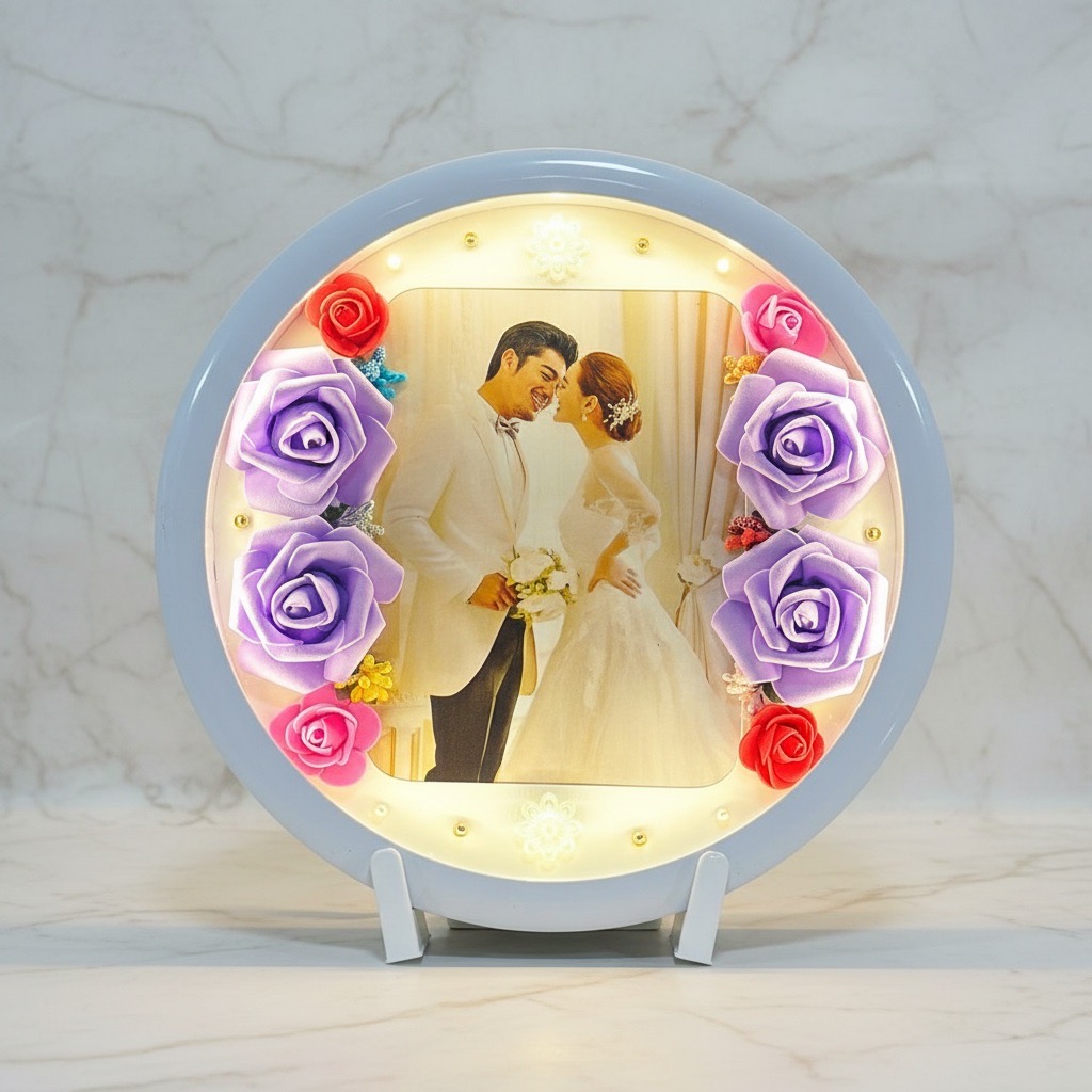 Size 12x12 MD 105 Round LED Photo Frame With Print view 4