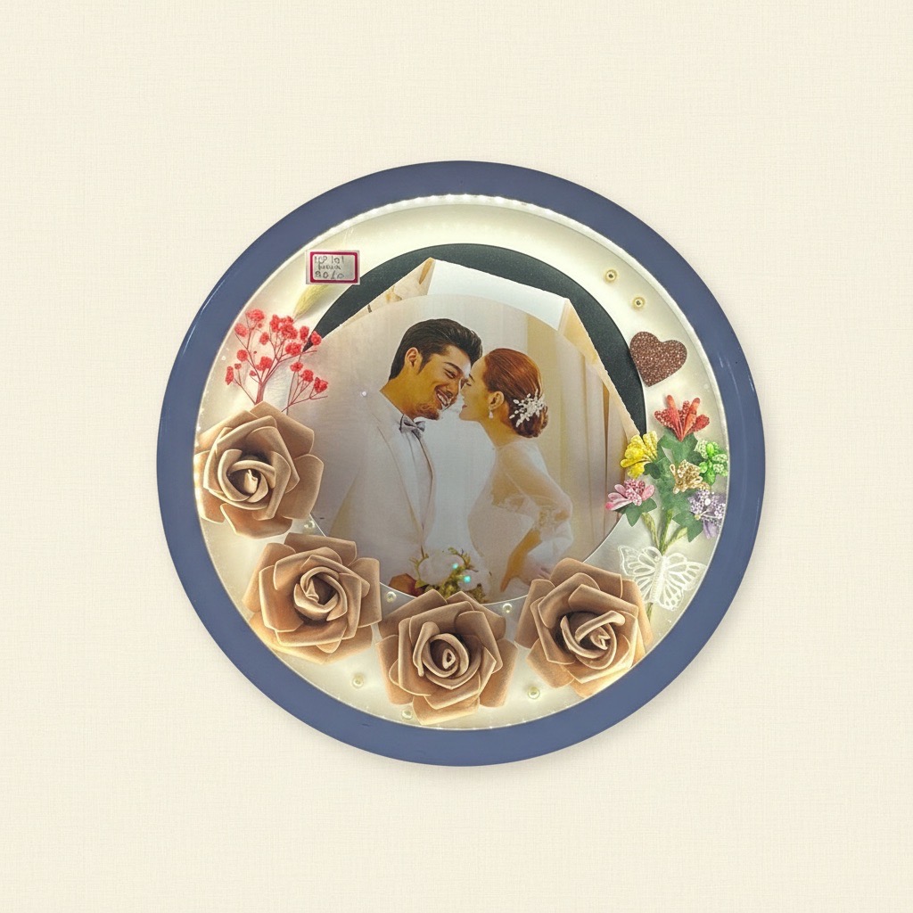 Size 12x12 MD 105 Round LED Photo Frame With Print view 7