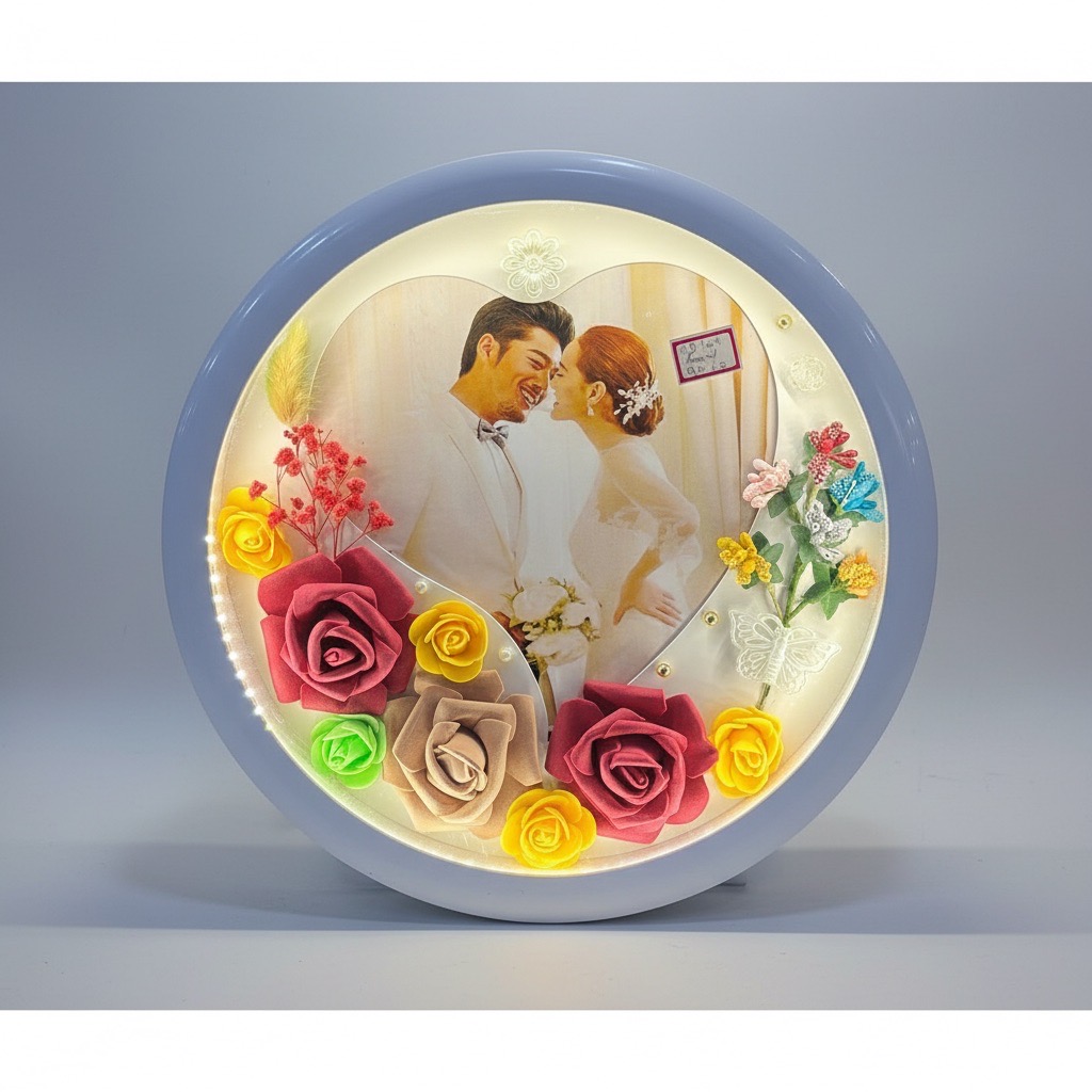 Size 12x12 MD 105 Round LED Photo Frame With Print view 8