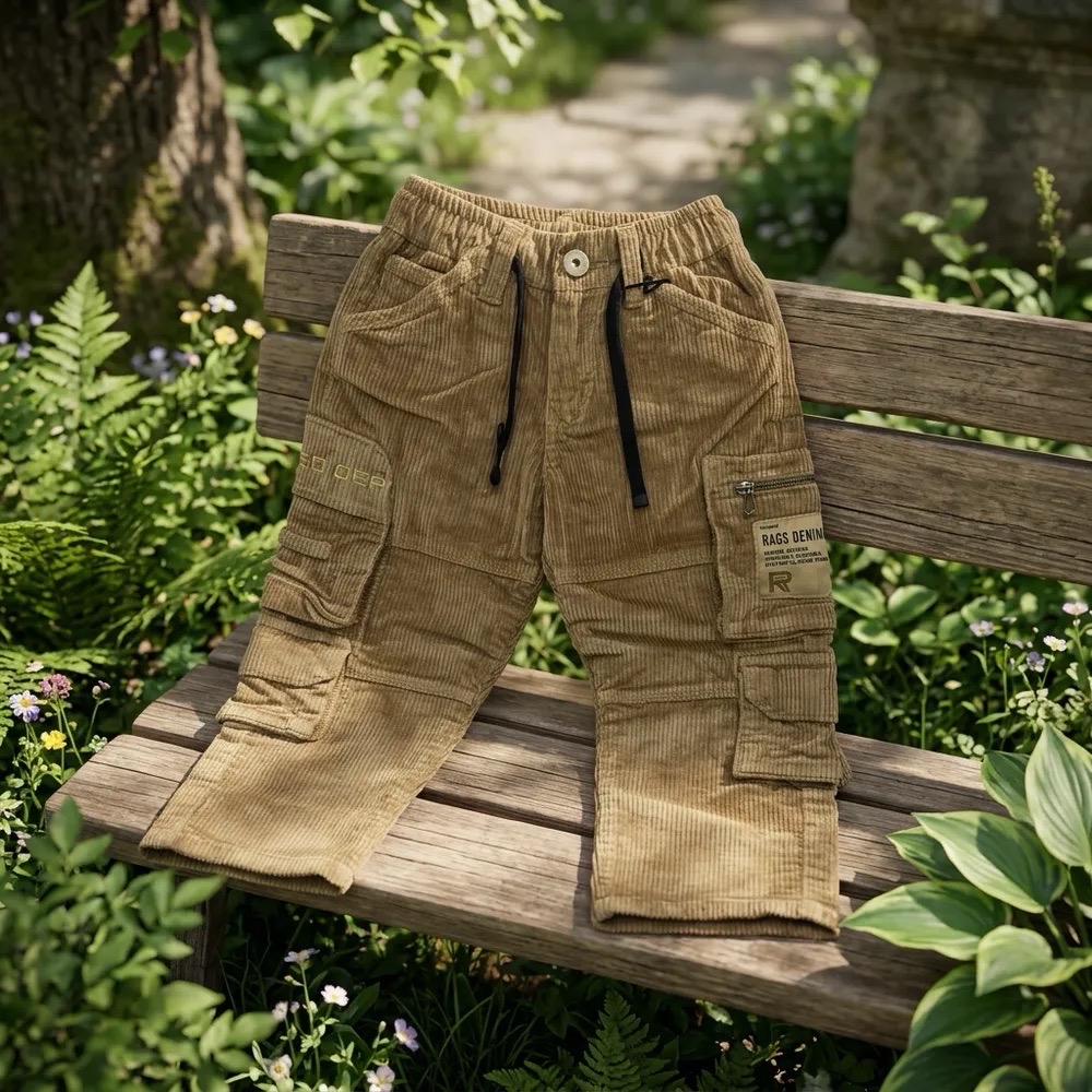 RAGS Denim Cargo Pants view 2