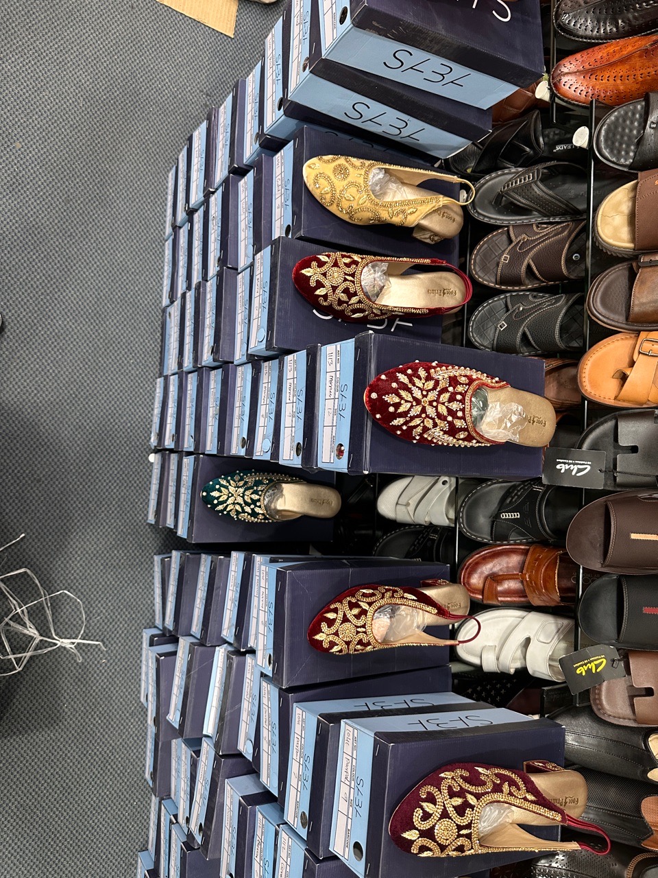 Embroidered Flat Sandals