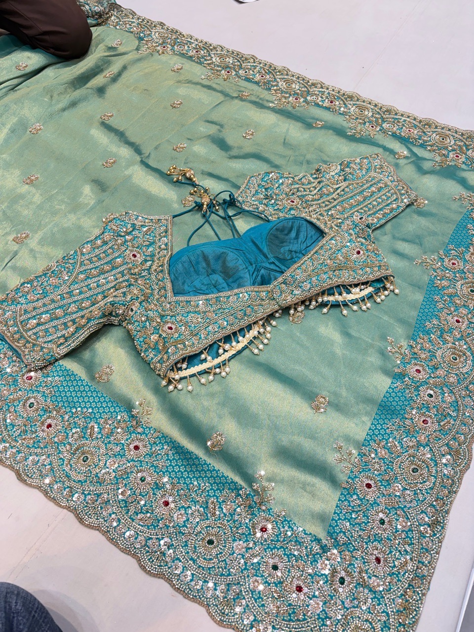Embroidered Sareee view 4