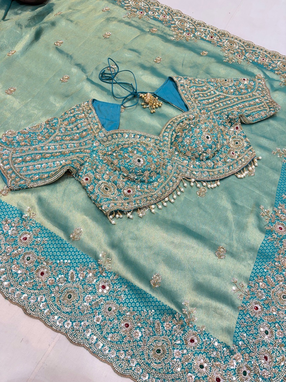 Embroidered Sareee view 3