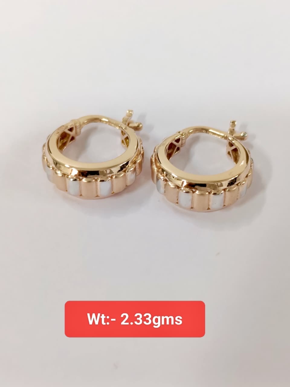 Gold Hoop Earrings view 6