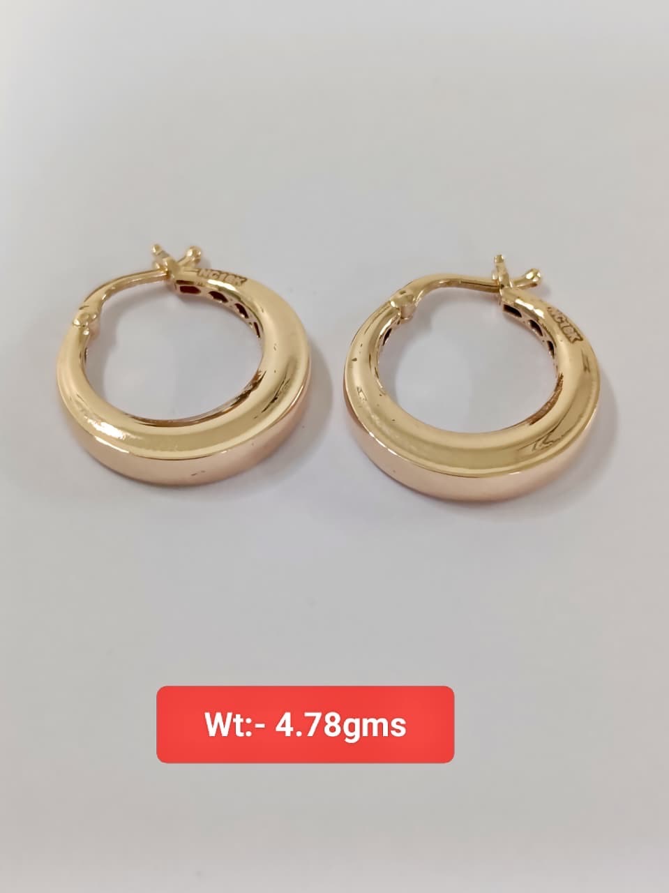 Gold Hoop Earrings view 5