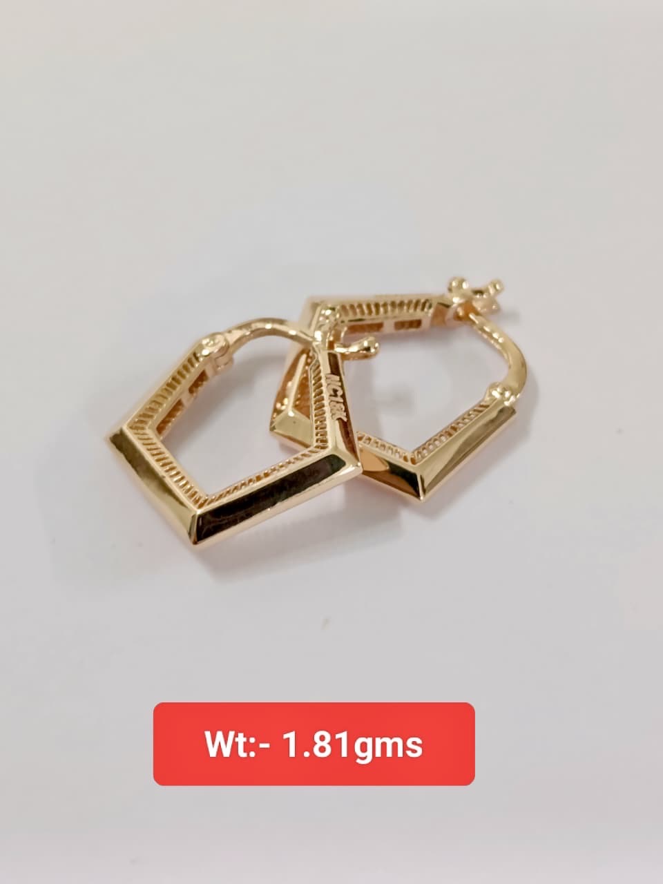Gold Hoop Earrings view 2