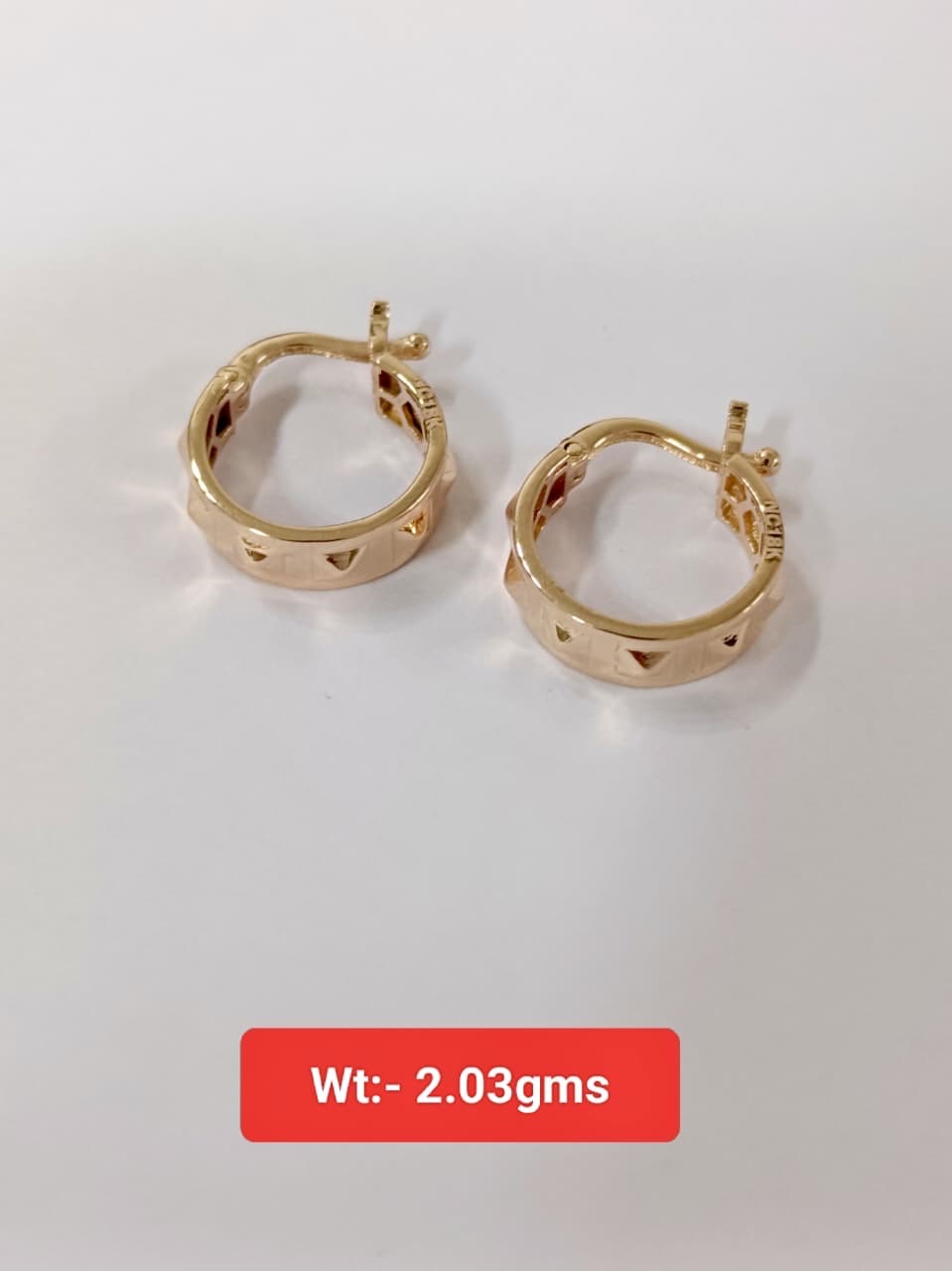 Gold Hoop Earrings view 8