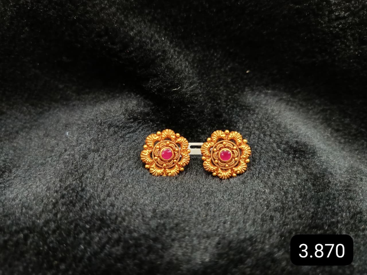 Traditional Gold Earrings 150626 view 4