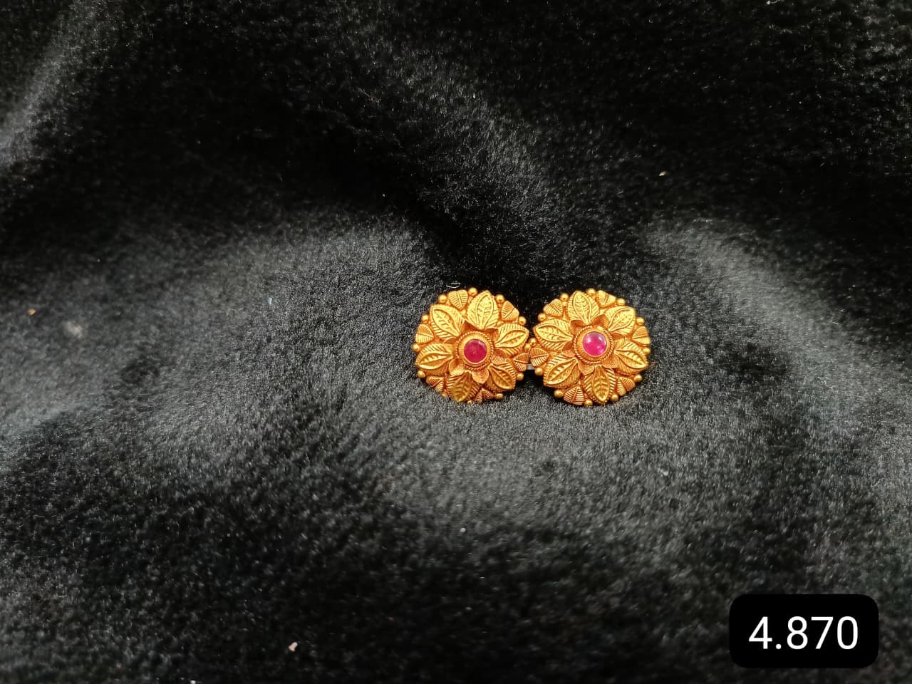 Traditional Gold Earrings 150626 view 8
