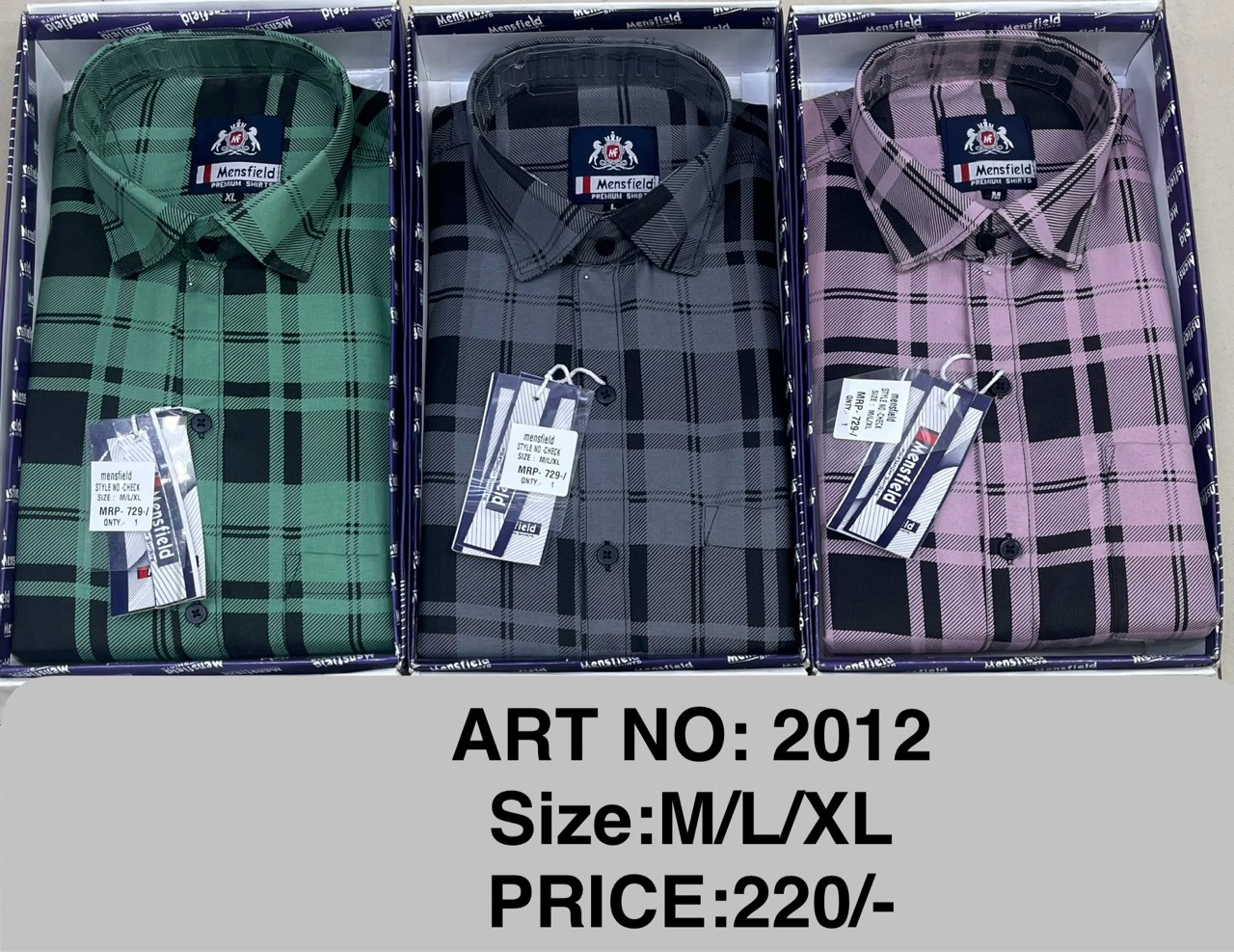 CHECK Shirt. ART NO:2012 view 2