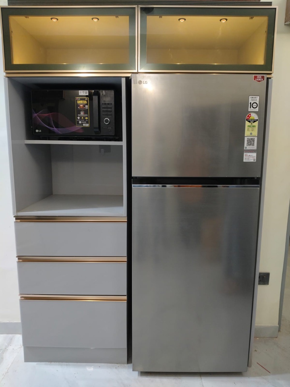 LG Refrigerator with Microwave Cabinet