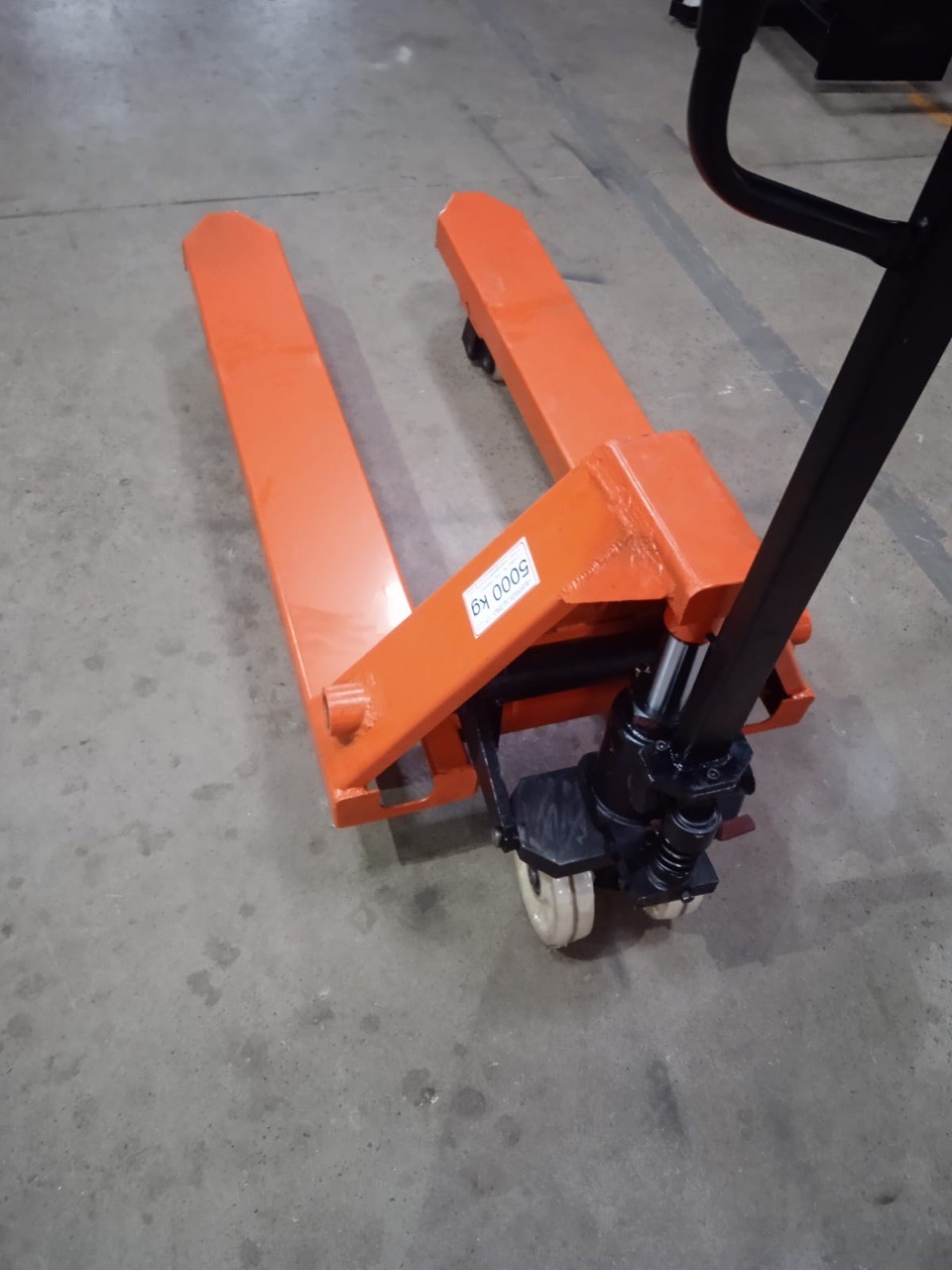 Orange Pallet Jack view 2