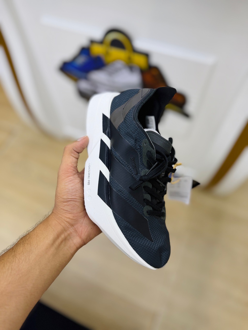 Black Running Shoes view 2