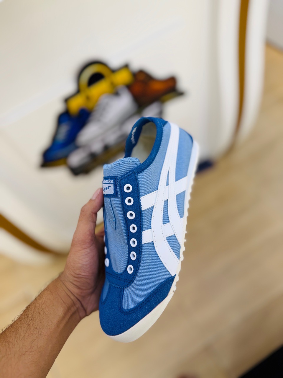 Blue Canvas Sneakers view 2