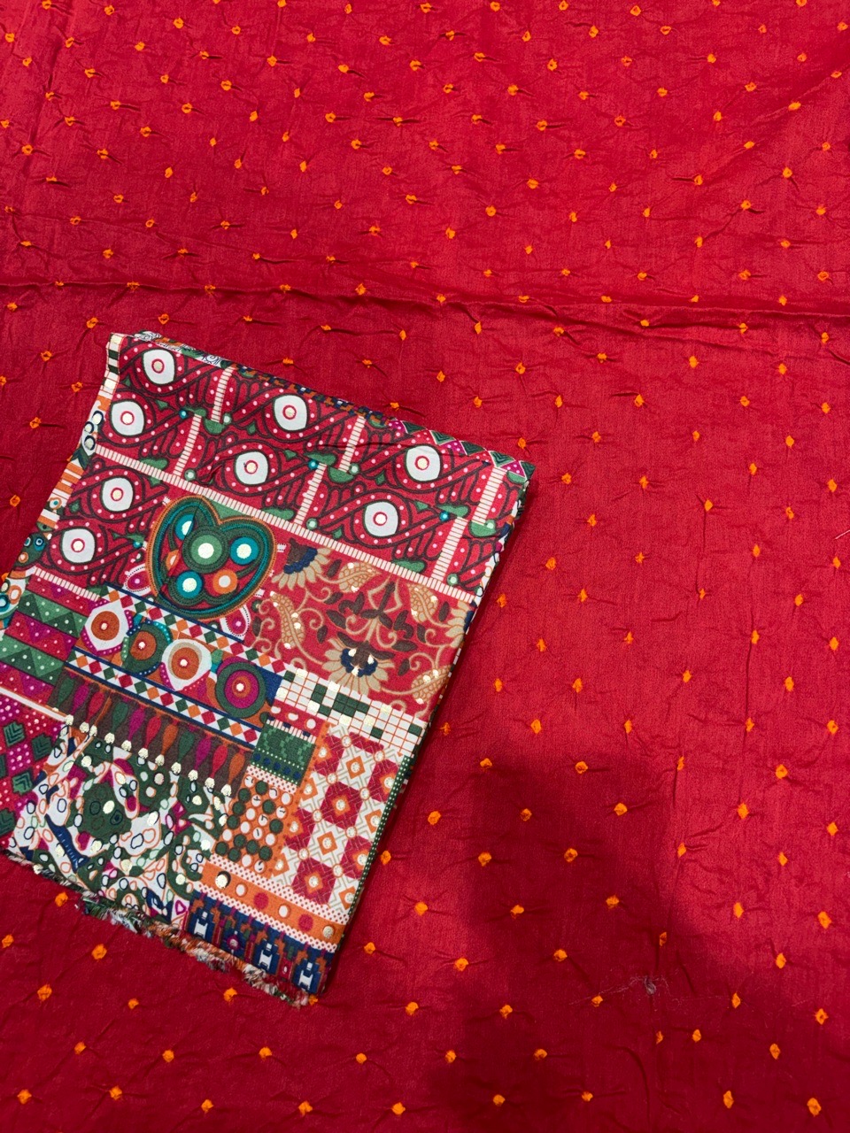 Bandhej Unstitch Suit view 3