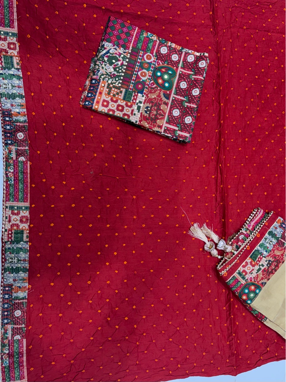 Bandhej Unstitch Suit view 4