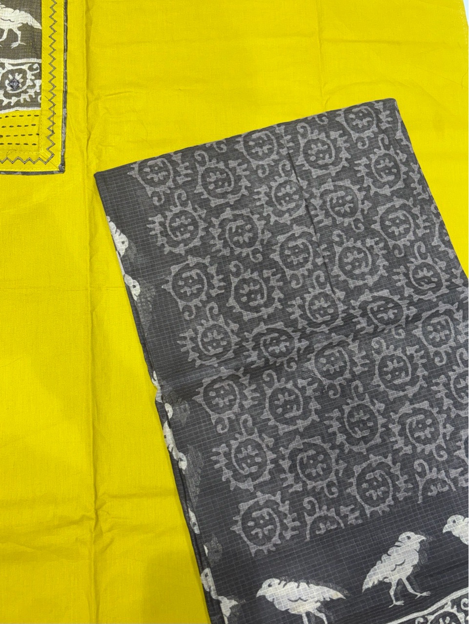Yellow Unstitch Suit view 4