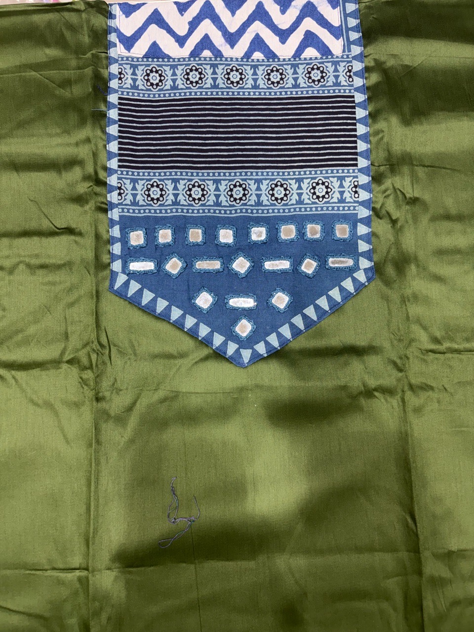 Green Unstitched Suit view 4