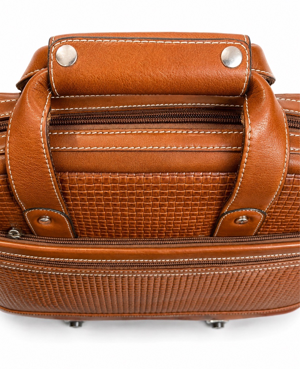 Brown Leather Laptop Bag view 4