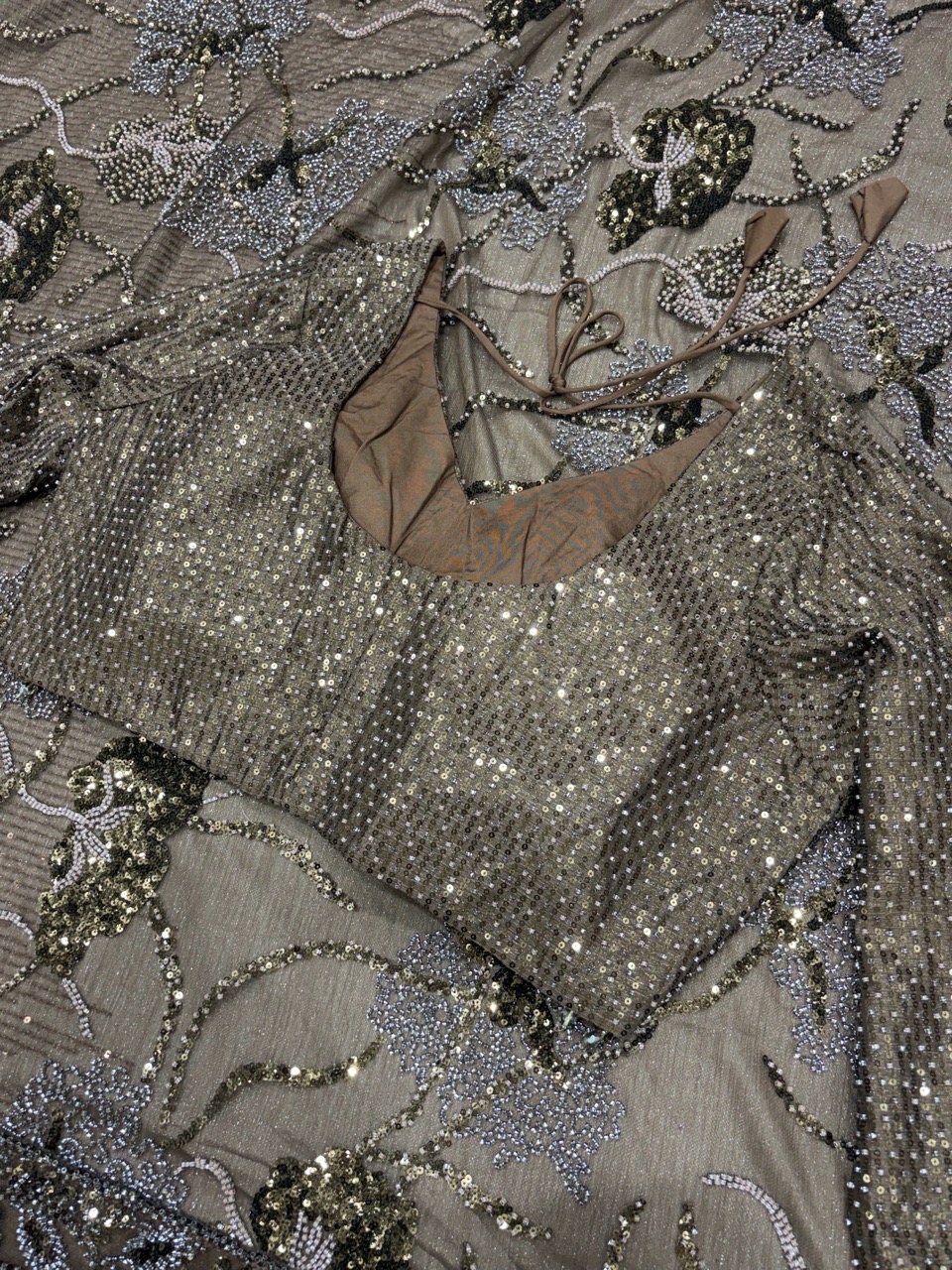 Embroidered Designer Saree view 4