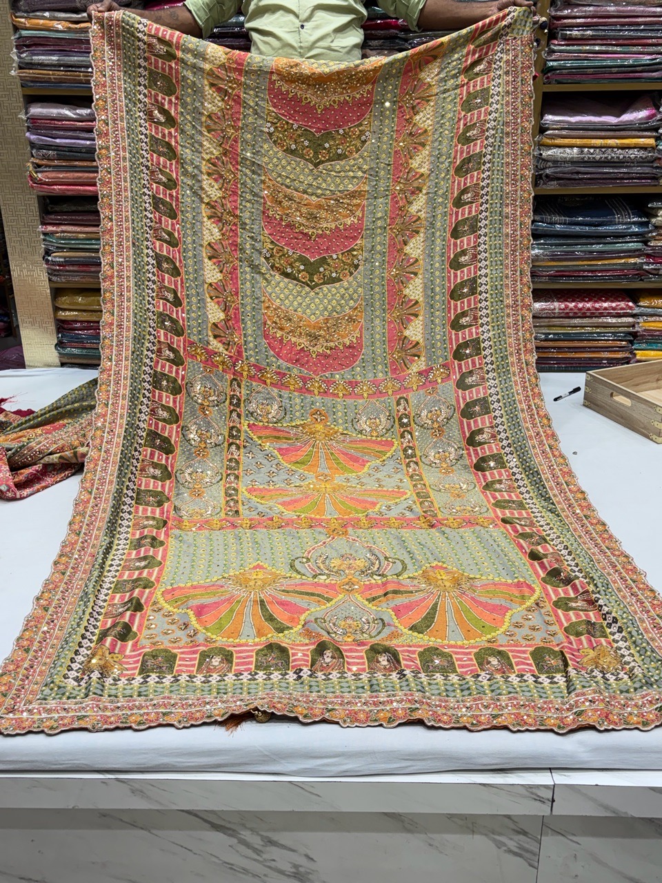 Traditional Embroidered Sareee view 2