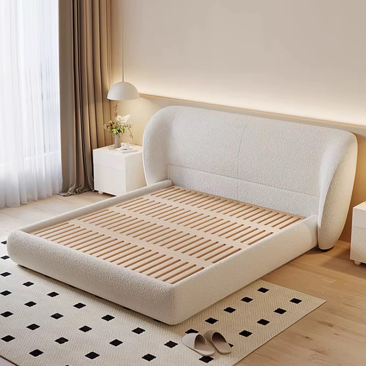 Modern Upholstered Bed view 4