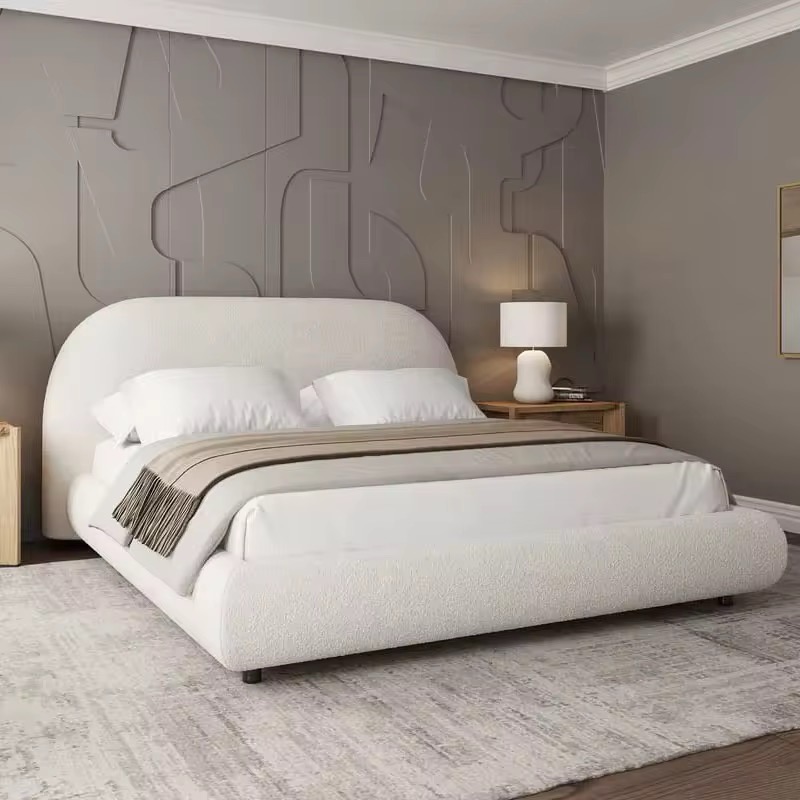 Modern Upholstered Bed view 4