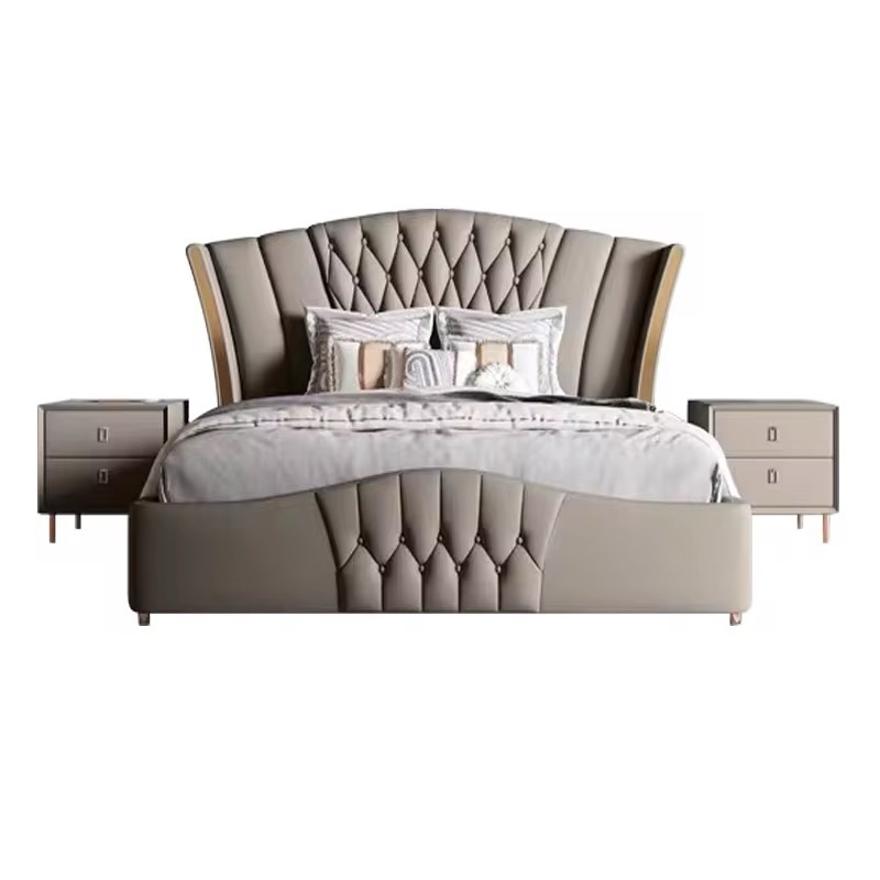 Modern Upholstered Bed view 4