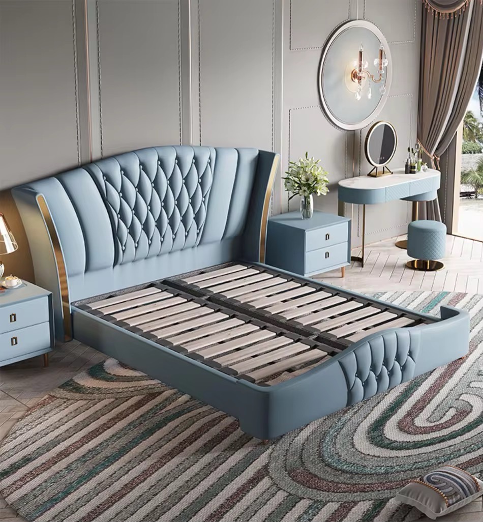 Modern Upholstered Bed view 5
