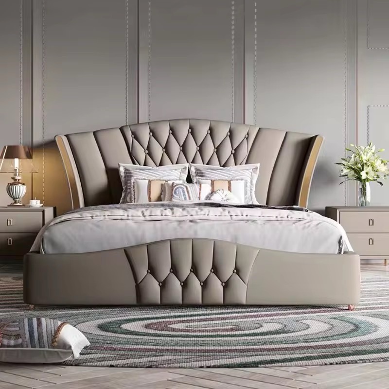 Modern Upholstered Bed view 3